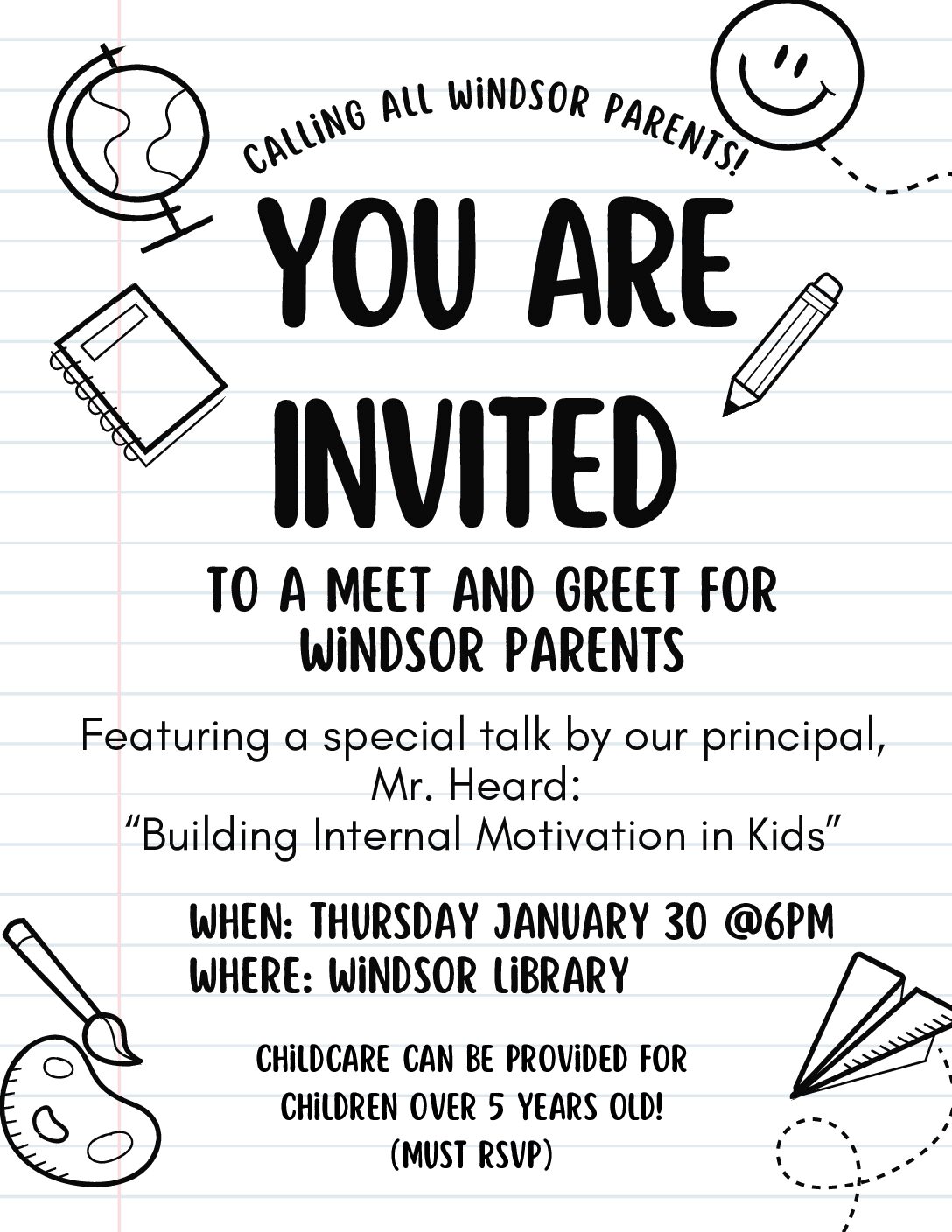 Dear Windsor Elementary Parents, You’re invited to a special event hosted by the Parent Advisory Committee (PAC). Building on the success of last year’s “Meet and Greet”, we’re excited to […]