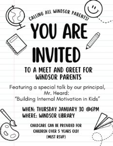 Windsor PAC's "Meet & Greet" for parents